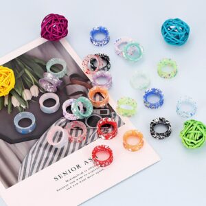 Longbeauty 24Pcs Silicone Ear Gauges Flexible Flesh Tunnels Plugs Ear Piercing Jewelry Mixed Color Set 2g