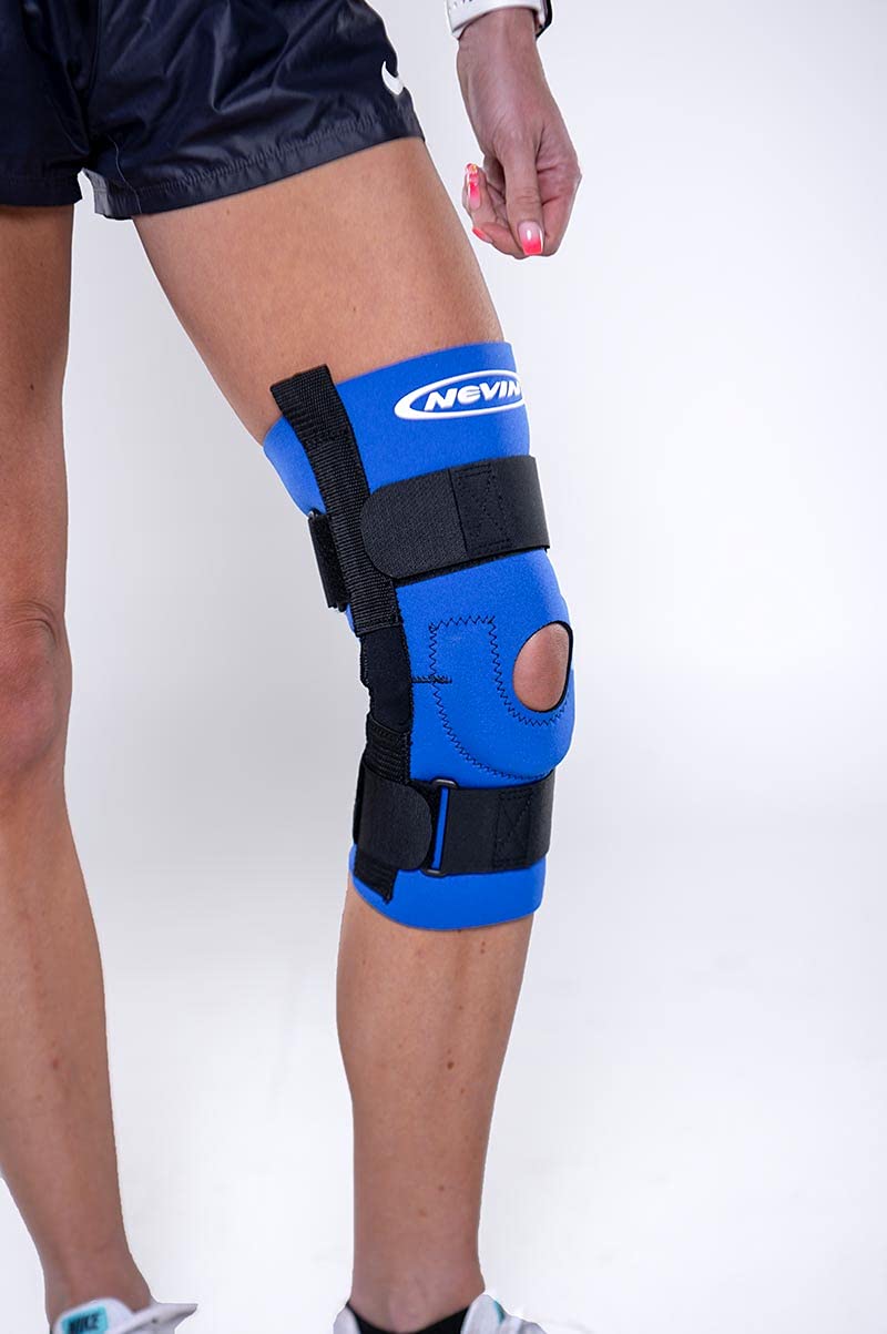 Nevin Sports Med Sports Knee Brace (Blue, Large)