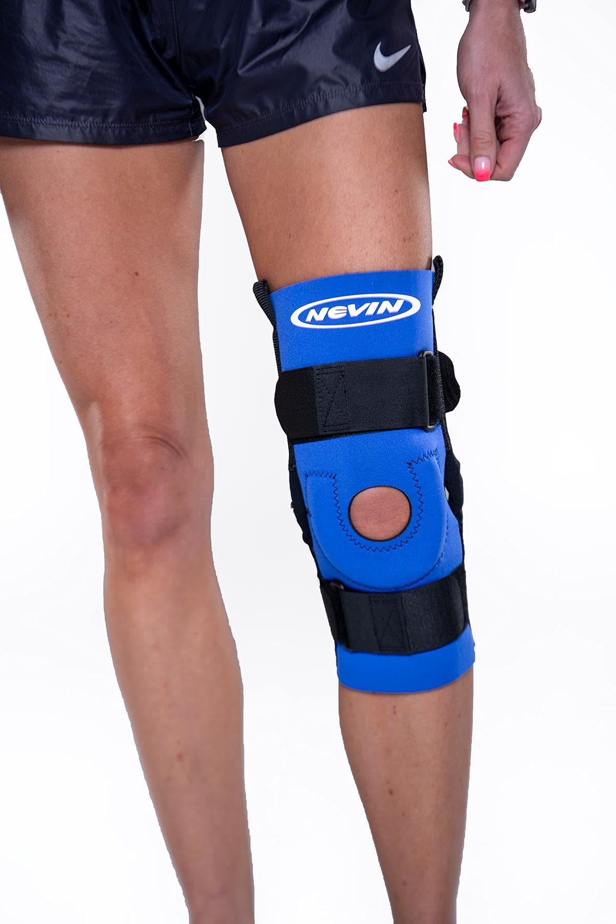 Nevin Sports Med Sports Knee Brace (Blue, Large)