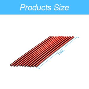 20 Pieces Car Air Conditioner Decoration Strip for Vent Outlet, Universal Waterproof Bendable Air Vent Outlet Trim Decoration, Suitable for Most Air Vent Outlet, Car Interior Accessories (Red)