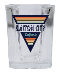 r and r imports salton city california 2 ounce square base liquor shot glass retro design