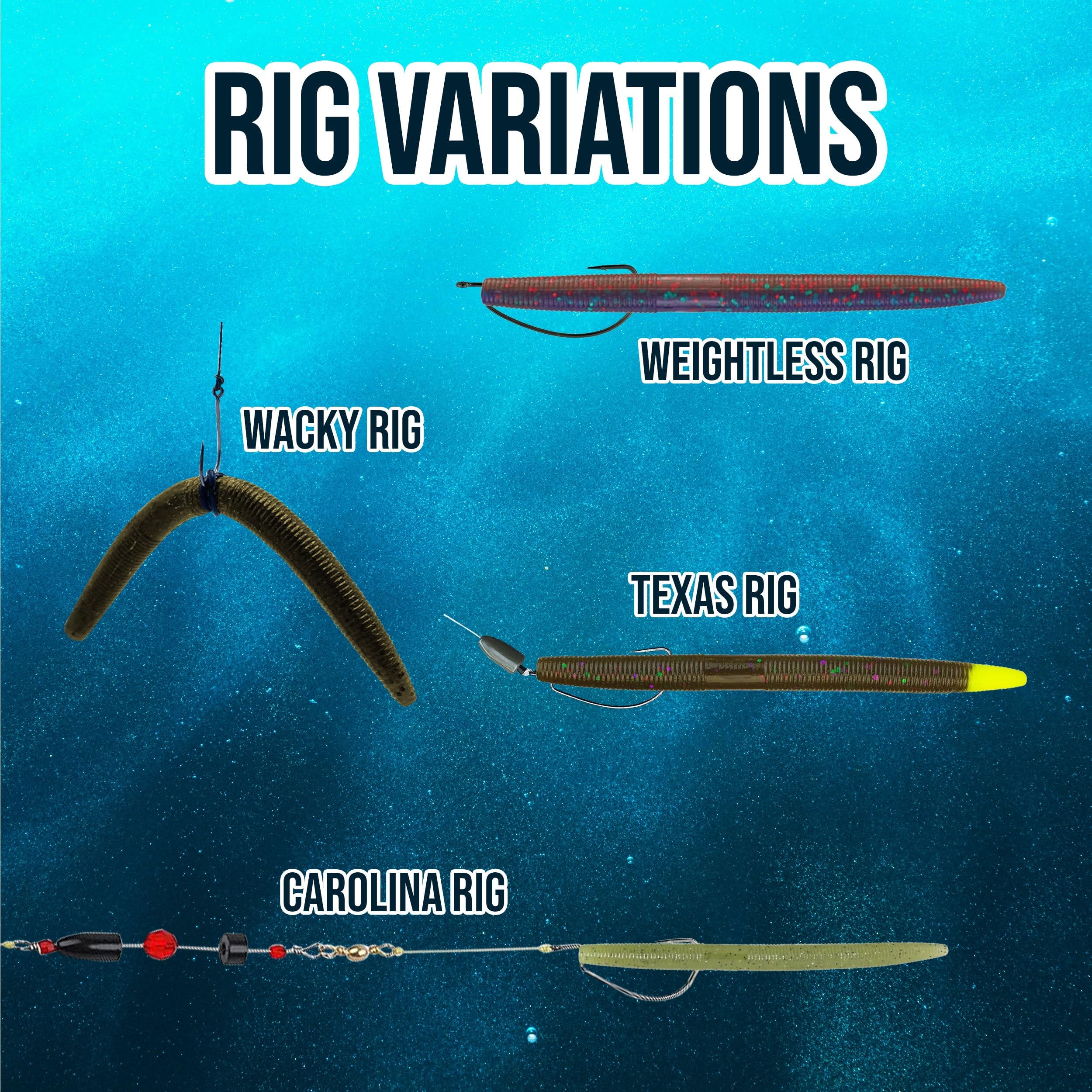 Reaction Tackle Wacky Worms/Soft Plastic Worm Stick Baits June Bug