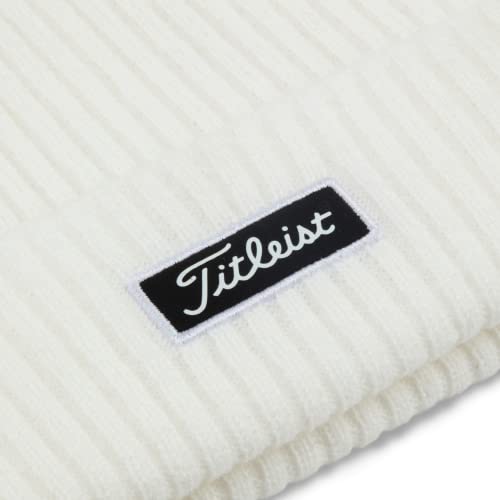 Titleist Men's Standard Knit Hat, White/Black, One Size