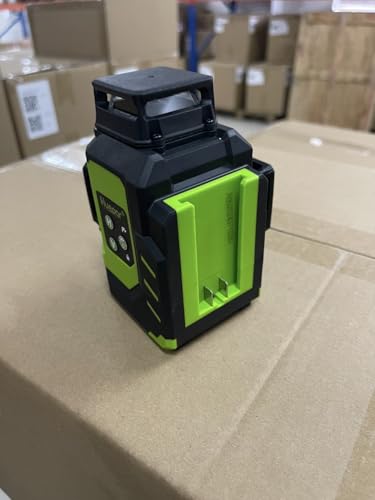 Huepar Laser Level 360 Self Leveling with 2 Batteries, Professional High Brightness 3 x 360° Cross Line Green Laser Level, 3D Laser Level for Construction or Renovation