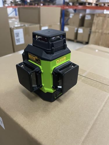 Huepar Laser Level 360 Self Leveling with 2 Batteries, Professional High Brightness 3 x 360° Cross Line Green Laser Level, 3D Laser Level for Construction or Renovation