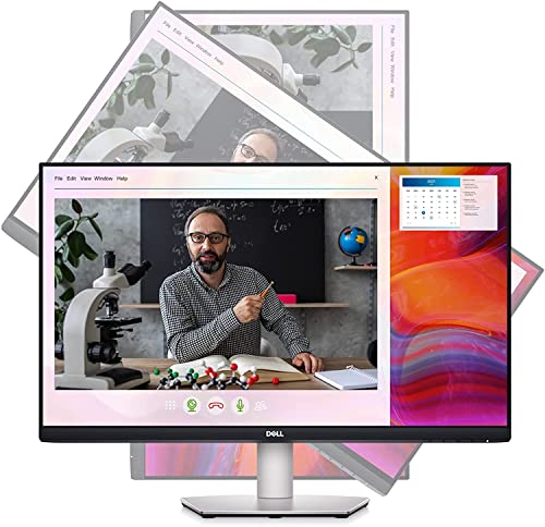 Dell S2422HZ 24-inch FHD 1920 x 1080 75Hz Video Conferencing Monitor, Pop-up Camera, Noise-Cancelling Dual Microphones, Dual 5W Speakers, USB-C connectivity, 16.7 Million Colors, Silver (Latest Model)