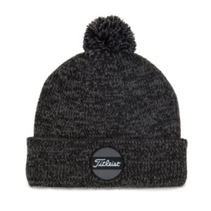 titleist men's standard pom hat, heather black, osfm