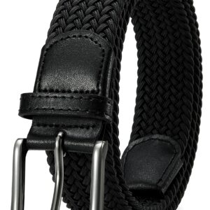 CHAOREN Mens belt - Braided Stretch Golf Belt for Men 1 3/8"- Gift for Golf Pants Casual Shorts Jeans