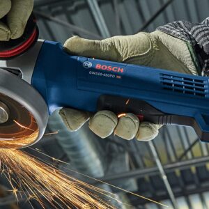 Bosch GWS10-450PD 4-1/2 In. Ergonomic Angle Grinder with No Lock-On Paddle Switch