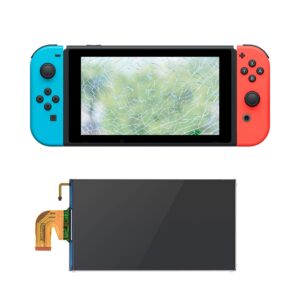 LCD Screen Replacement for NS Switch, LCD Screen Display Glass Assembly Accessories for NS Switch Console(Only LCD Screen and Not for Switch Lite)(Remove The 2 Films Before Installation)