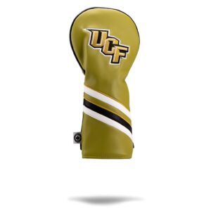 pins & aces university of central florida knights driver head cover - premium, leather headcover - ncaa officially licensed, tour quality golf club cover - style and customize your golf bag