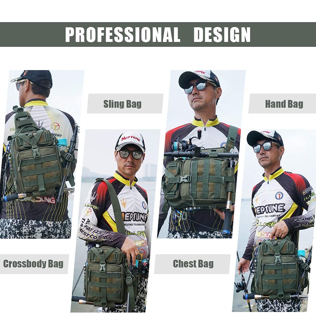 BLISSWILL Fishing Tackle Backpack with Two 3600 Fishing Tackle Boxes