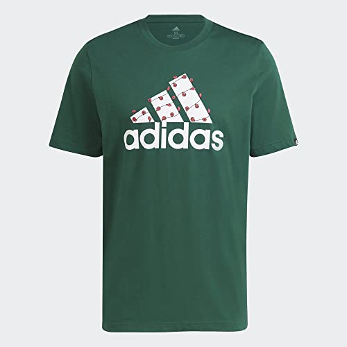 adidas Holiday Lights Tee Collegiate Green/White XL