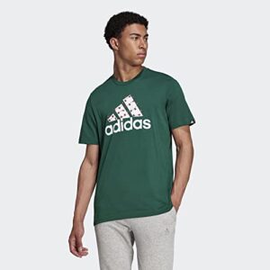 adidas Holiday Lights Tee Collegiate Green/White XL