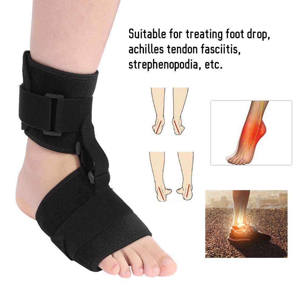 Agatige Drop Foot Brace, Foot Support Wrap Ankle Stabilizer Foot Drop Splint Orthotics for Achilles Tendonitis, Plantar Fasciitis, Bone Fracture, Sprain Injury