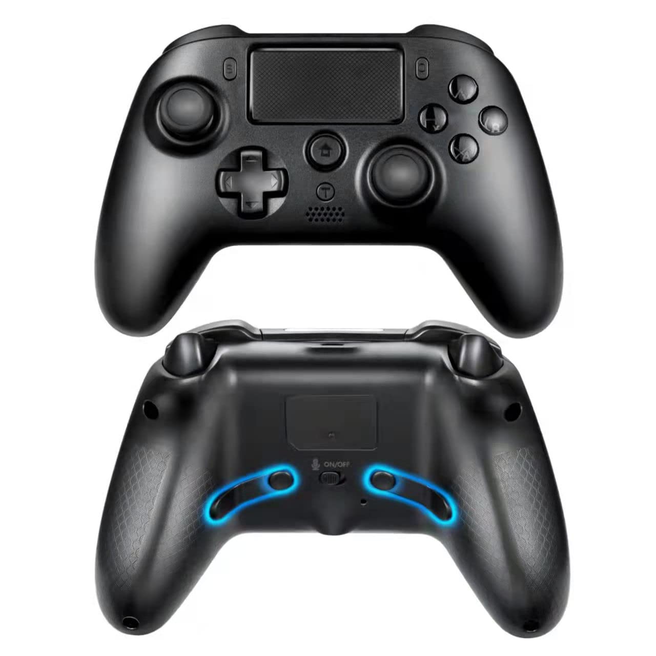 PS4 Elite Controller with Back Paddles PS4 Controller Wireless 1200mAh Remote Bluetooth Control Joystick Modded Custom Gamepad with Turbo Compatible with Playstation 4/Slim/Pro/Android/iOS Black