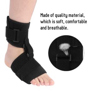 Agatige Drop Foot Brace, Foot Support Wrap Ankle Stabilizer Foot Drop Splint Orthotics for Achilles Tendonitis, Plantar Fasciitis, Bone Fracture, Sprain Injury