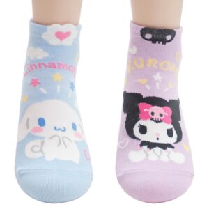 Socksense Hello K Character Series Women's Original Socks (Cotton Blend, Kawaii_8pairs)