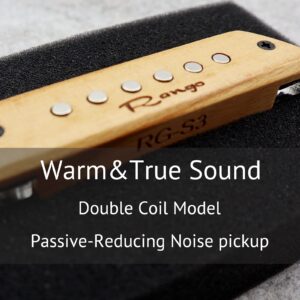 RG-S3 Passive Woody Soundhole Acoustic Guitar Pickup with Volume Tone Control for steel-string acoustic guitars - Magnetic Humbucker Pickup