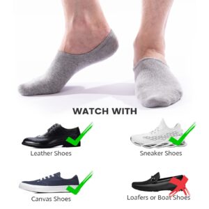 IDEGG No Show Socks Men Low Cut Ankle Short Socks for Men Casual Athletic Socks with Non Slip Grip