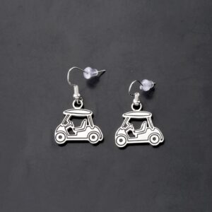 ENSIANTH Golf Lover Gift Golf Cart Earrings Gift for Golfers Golf Jewelry for Women (Golf Cart Earrings)