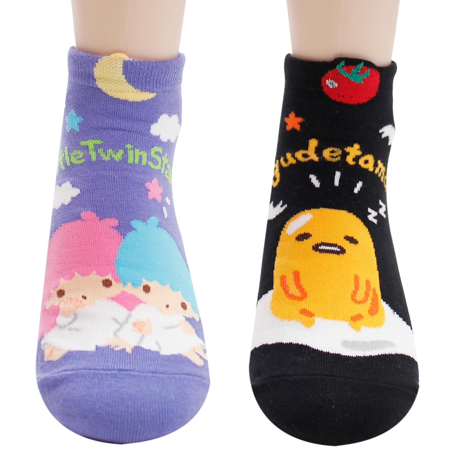 Socksense Hello K Character Series Women's Original Socks (Cotton Blend, Kawaii_8pairs)