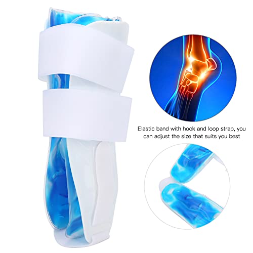 Ankle Support, Fixed Ligament Ankle Stabilizer Cold and Hot Compress for Ligament Strain for Sports Arena for Ankle Injury(White)