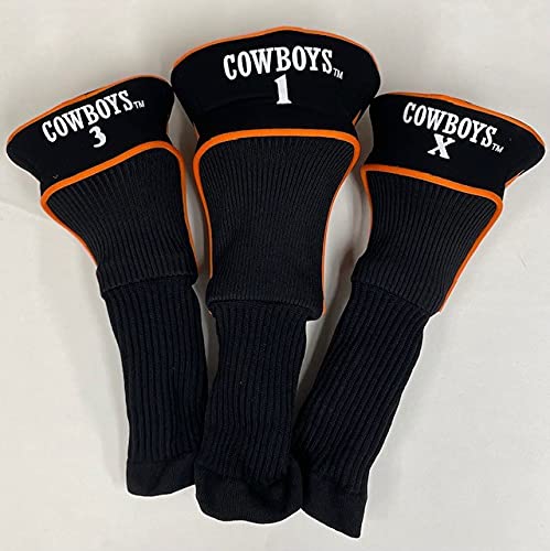 NCAA Oklahoma State Cowboys Golf Headcovers Set of 3 (Black)