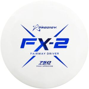 prodigy disc 750 fx-2 | overstable disc golf fairway driver | stiff, confident grip | great for backhand and sidearm shots | 170-176g (colors may vary)