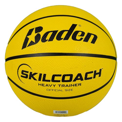 Baden Heavy Trainer Rubber Basketball | Weighted Training Ball for Enhanced Strength and Skill Development | Official Size