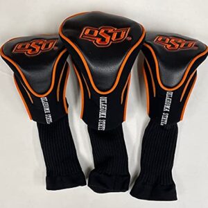 NCAA Oklahoma State Cowboys Golf Headcovers Set of 3 (Black)