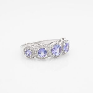 Stauer - Women's Five Stone Tanzanite Ring, Whole Sizes 10