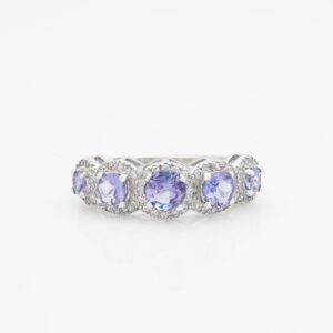 Stauer - Women's Five Stone Tanzanite Ring, Whole Sizes 10