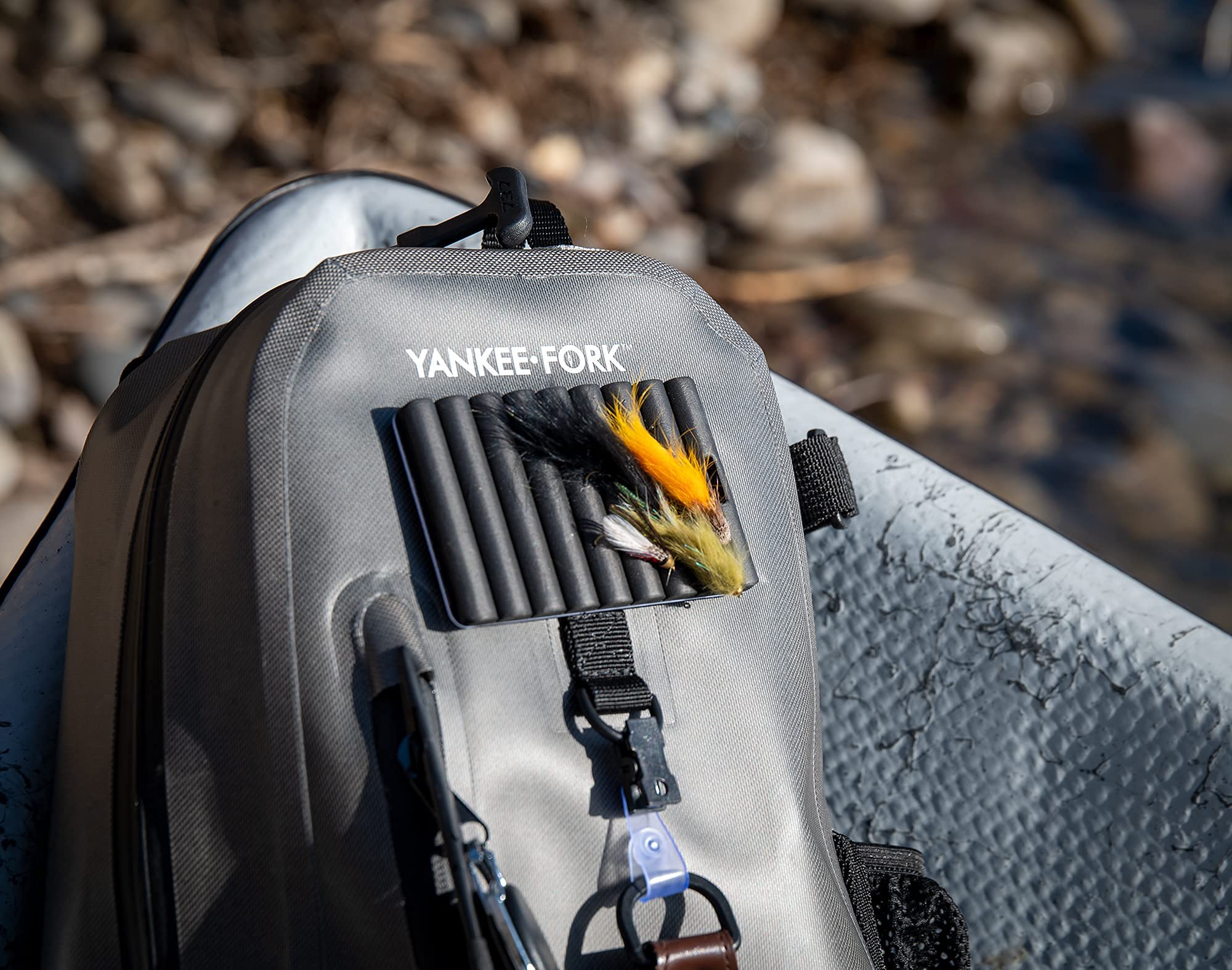 YANKEE FORK - Submersible Sling Pack - Waterproof Main Compartment, Water Resistant Exterior Pocket - 10 Liter - Holds Gear