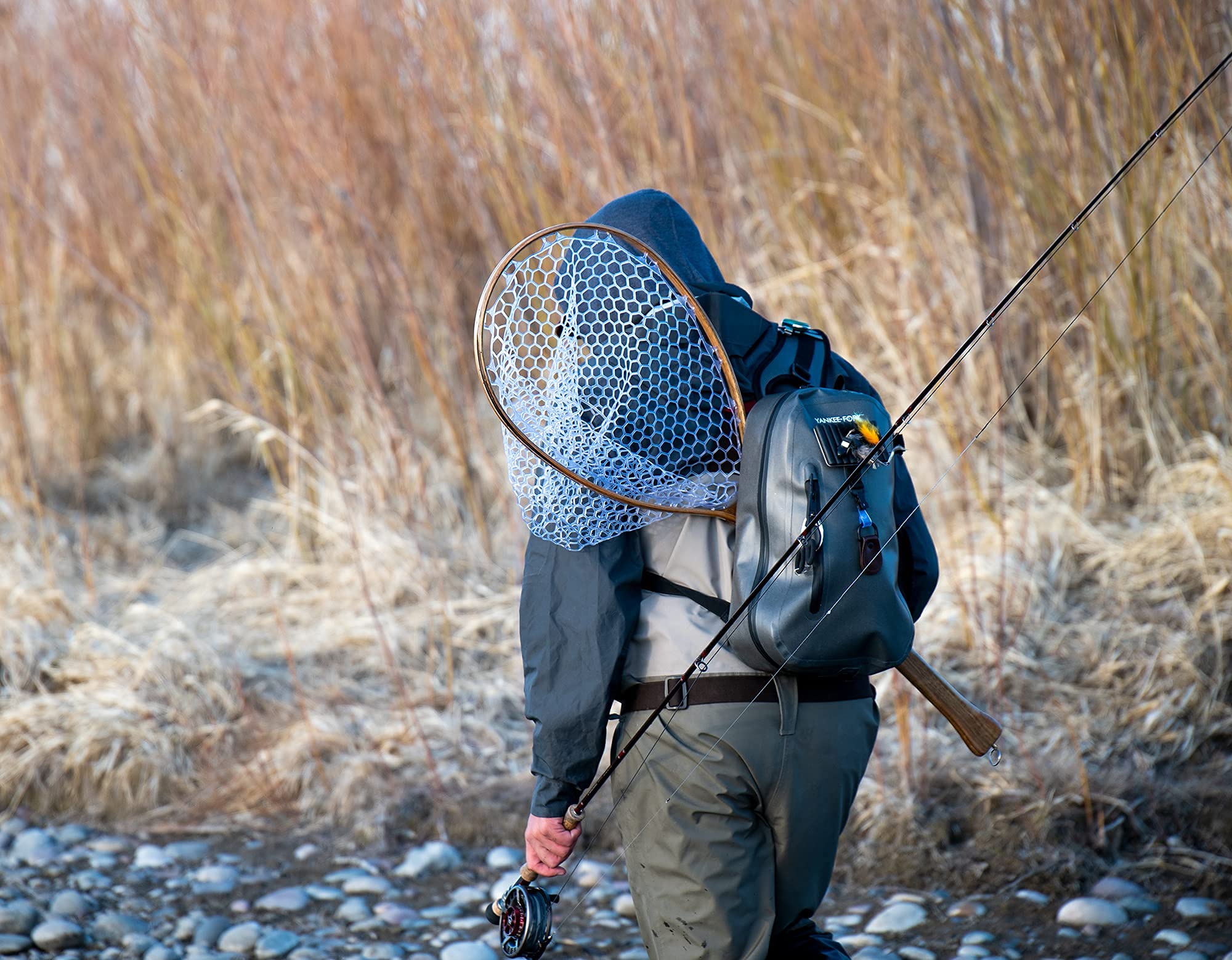 YANKEE FORK - Submersible Sling Pack - Waterproof Main Compartment, Water Resistant Exterior Pocket - 10 Liter - Holds Gear