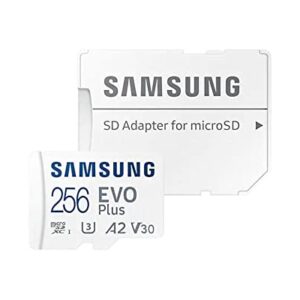 Samsung Evo Plus microSD SDXC U3 Class 10 A2 Memory Card 130MB/s with SD Adapter 2021 (256GB)