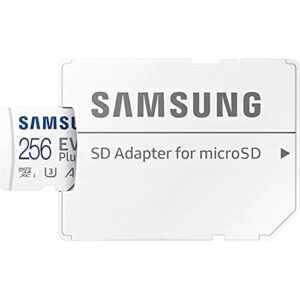 Samsung Evo Plus microSD SDXC U3 Class 10 A2 Memory Card 130MB/s with SD Adapter 2021 (256GB)