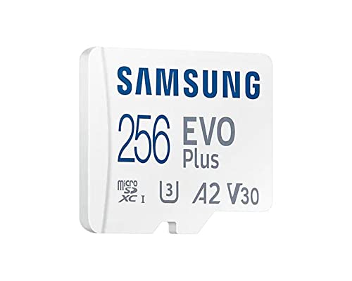 Samsung Evo Plus microSD SDXC U3 Class 10 A2 Memory Card 130MB/s with SD Adapter 2021 (256GB)