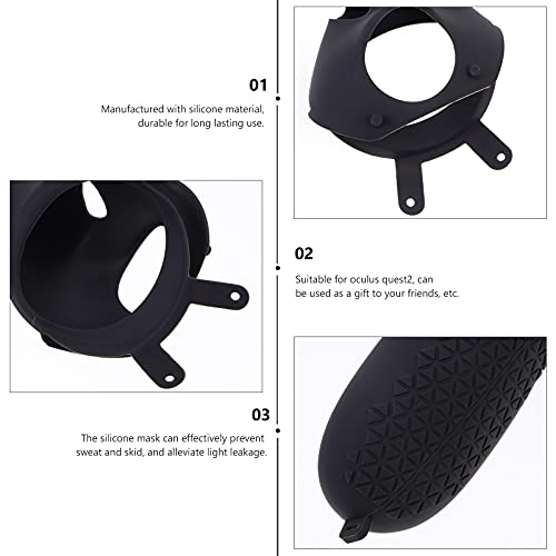 1 Set Vr Protective Case Vr Silicone Protector Protection Kit Silicone Mask Cover Vr Lens Cover Eye Mask Cover Accessories Vr Protector Supply