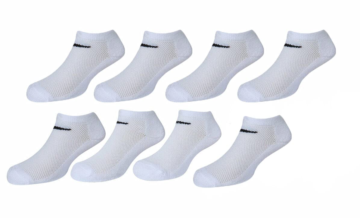 Nike Little Boys Lightweight No Show Socks 8 Pack, 5-7 Shoe Size, Age: 10C-3 Year Old)