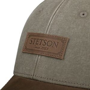 Stetson Rustic Cap with UV Protection Men Olive One Size