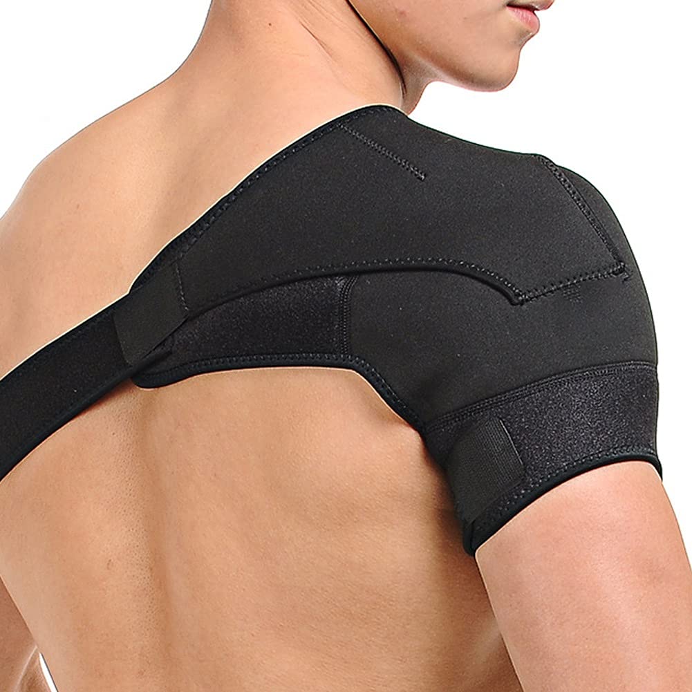 Shoulder Support Brace Stability Pressure Rotator Cuff Strap Shoulder Compression Sleeve for Joint Pain Sports Injury Recovery Dislocated Shoulder Joint Tendonitis Unisex (Color : L)