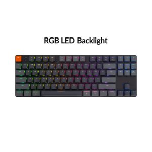 Keychron K1 SE, 87 Keys Ultra-Slim Wireless Bluetooth/USB Wired Mechanical Keyboard with RGB LED Backlit, Low-Profile Gateron Mechanical Brown Switch Compatible with Mac Windows