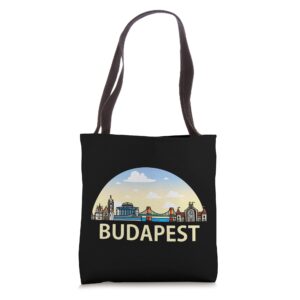 budapest skyline hungary europe tote bag