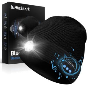 gifts for men, stocking stuffers for men, led bluetooth beanie hat, for men, mens gifts for dad, husband, boyfriend, grandpa, cool gadgets for him, white elephant gifts for adults