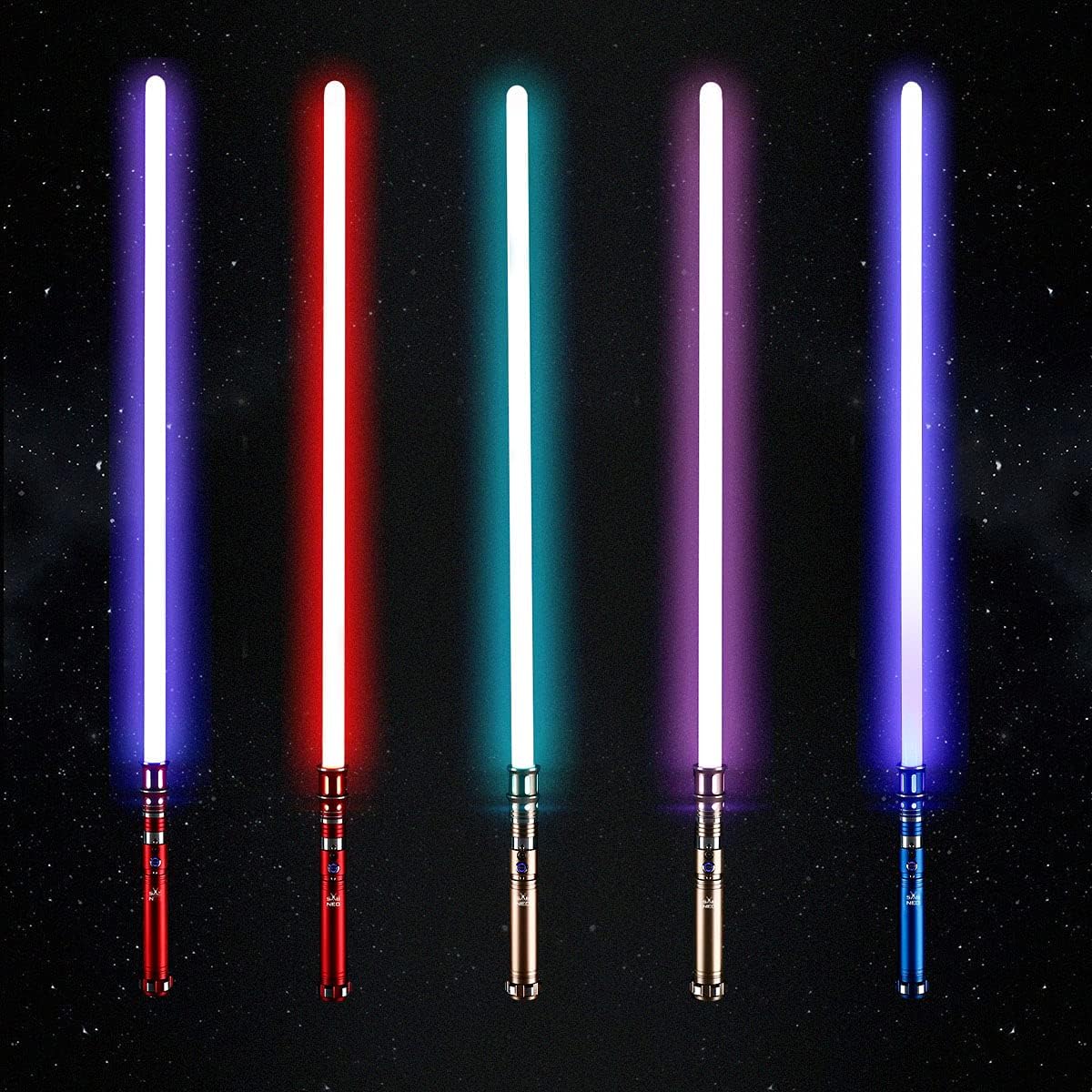 Light Saber V7 Changeable Colors - Smooth Swing and Sound Dueling Light Sabers RGB - 10 Sound Effects