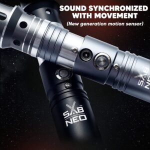 light saber v7 changeable colors - smooth swing and sound dueling light sabers rgb - 10 sound effects