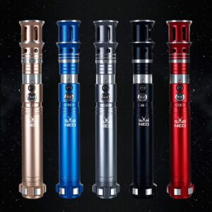 Light Saber V7 Changeable Colors - Smooth Swing and Sound Dueling Light Sabers RGB - 10 Sound Effects