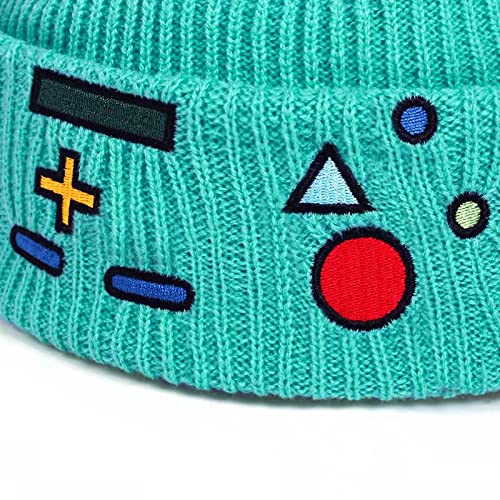 UMiCHOi Cool Anime Beanie Hats for Adults Men Women Funny Hat Cartoon Beanie Cap for Teens Green