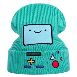 UMiCHOi Cool Anime Beanie Hats for Adults Men Women Funny Hat Cartoon Beanie Cap for Teens Green